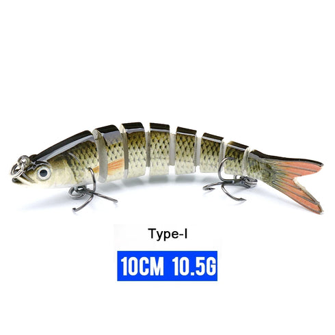 10/14cm Sinking Wobblers Fishing Lures Jointed Crankbait Swimbait 8 Segment Hard Artificial Bait For Fishing Tackle Lure